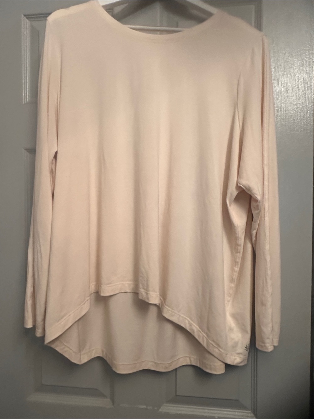 Athleta Long-Sleeve High-Low Pullover in Soft Cream
